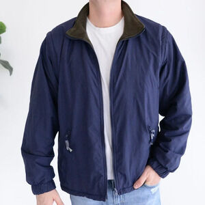 Northern Elements Vtg Navy Blue Windbreaker Bomber W/ Detachable Arms ~Navy ~Med